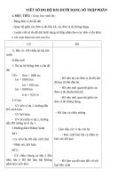 Giáo án Toán 5 chương 2 bài 1: Viết các số đo độ dài dưới dạng số thập phân