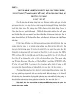 SKKN một số KINH NGHIỆM tổ CHỨC dạy học THEO NHÓM  hằm TĂNG CƯỜNG GIÁO dục kĩ NĂNG SỐNG CHO học SINH  ở TRƯỜNG TIỂU học