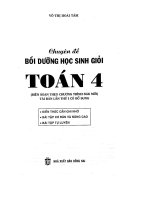 Chuyen de boi duong hoc sinh gioi toan 4 