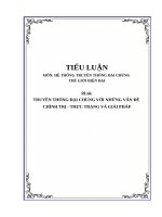 Tiểu luận truyền thông đại chúng thế giới hiện đại