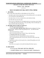 BÁO CÁO KHẢO SÁT ĐỊA CHẤT CÔNG TRÌNH TÒA NHÀ VIETTEL DAKLAK