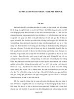 Để Thành Công Với Ngoại hối  Hãy Giữ Nó Đơn Giản (To success with forex   keep it simple )