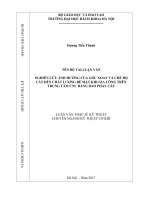 Nghiên cứu ảnh hưởng của góc xoay và chế độ cắt đến chất lượng bề mặt khi gia công trên trung tâm CNC bằng dao phay cầu 