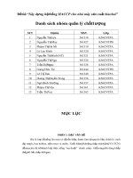 Xây dựng hệ thống HACCP cho nhà máy sản xuất bia chai  