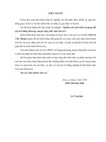 Nghiên cứu tình hình sử dụng đất tại xã chiềng khoong, huyện sông mã, tỉnh sơn la 