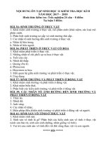 đề ôn tập học kỳ 2 môn Sinh