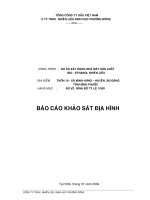 BÁO CÁO KHẢO SÁT ĐỊA CHẤT CÔNG TRÌNH DỰ ÁN XÂY DỰNG NHÀ MÁY SẢN XUẤT ETHANOL 