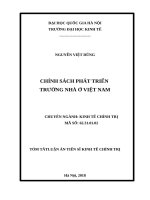 Chính sách phát triển thị trường nhà ở việt nam tt