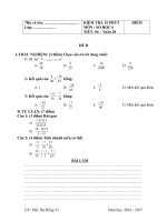 đề kiểm tra 15 phút số học 6 (1) 