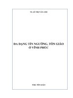 ĐA DẠNG TÍN NGƯỠNG, TÔN GIÁO Ở VĨNH PHÚC