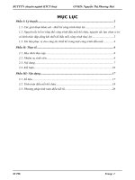 báo cáo thực tập tốt nghiệp chuyên ngành kỹ thuật công trình thuỷ lợi