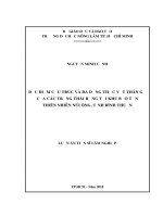 ĐẶC ĐIỂM CẤU TRÚC VÀ ĐA DẠNG THỰC VẬT THÂN GỖ CỦA CÁC TRẠNG THÁI RỪNG TẠI KHU BẢO TỒN THIÊN NHIÊN NÚI ÔNG, TỈNH BÌNH THUẬN