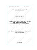 Nghiên cứu đề xuất áp dụng TCVN 9362 2012 cho tính toán nền móng công trình xây dựng trên sườn dốc (tt) 