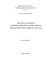 Phân tích và xây dựng lộ trình cổ phần hoá các đơn vị thành viên của tổng công ty điện lực việt nam 