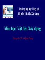 Chương II Tính chất cơ bản của Vật liệu Xây dựng