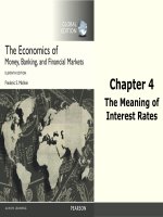 The economics of money, banking, and financial institutions (11th edition) by f s  mishkin ch4 the meaning of interest rates 