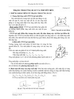 TRẠNG THÁI ỨNG SUẤT VÀ THUYÊT BỀN