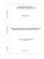 Nghiên cứu khả năng đáp ứng tần số điều khiển của hệ thống phanh khí nén ở chế độ làm việc ABS 