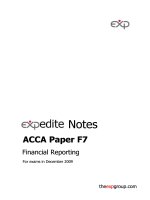 ACCA paper f7 financial reporting 