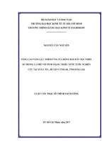 Nâng cao năng lực thích ứng của đồng bào dân tộc thiểu số trồng cà phê với tình trạng thiếu nước tưới nghiên cứu tại xã ea tul, huyện cưmgar, tỉnh daklak 