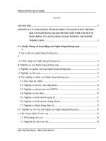 Phân tích hiệu quả hoạt động cho vay của Ngân hàng Ngoại thương Việt Nam chi nhánh Thăng Long