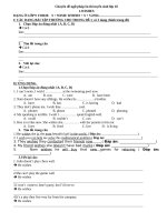 Chuyên đề ngữ pháp + GIAO AN ON TAP TS 10 2016 2017