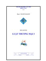 GIÁO TRÌNH LUẬT THƯƠNG MẠI 3