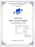 BÁO CÁO THỰC TẬP TỐT NGHIỆP Công ty TNHH MTV Nhơn Mỹ