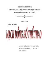 Đồ án tốt nghiệp: Mạch đồng hồ thể thao