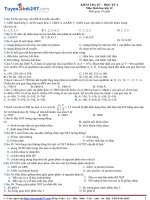 Đề thi THPT 2018 học kỳ 1 môn sinh đề 2 