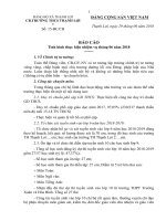 Báo cáo tháng 6 Chi bộ trường học