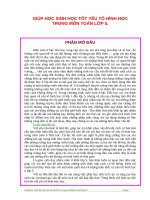 SKKN GIÚP HỌC SINH HỌC TỐT YẾU TỐ HÌNH HỌC TRONG MÔN TOÁN LỚP 5