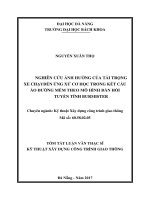 Nghiên cứu ảnh hưởng của tải trọng xe chạy đến ứng xử cơ học trong kết cấu áo đường mềm theo mô hình đàn hồi tuyến tính burmister