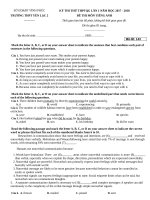 de thi thu thpt quoc gia 2018 mon tieng anh truong thpt yen lac 2 vinh phuc lan 1 