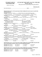 de thi thu thpt quoc gia 2018 mon tieng anh lien truong thpt nghe an 