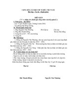 Biên bản nhận xét đánh giá công chức Cán bộ quản lý trường học