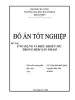 ỨNG DỤNG VI ĐIỀU KHIỂN PIC TRONG ĐẾM SẢN PHẨM