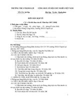 Biên bản xét thi đua tổ chuyên môn trường trung học cơ sở