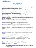 Đề thi THPT 2018 học kỳ 1 môn anh đề 5 