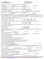 Đề thi THPT 2018 học kỳ 1 môn sinh đề 3 
