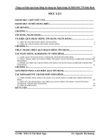 Nâng cao hiệu quả hoạt động tín dụng tại Ngân hàng Nông Nghiệp và Phát Triển Nông Thôn  Chi nhánh Thành phố Ninh Bình