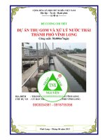 Thuyết minh Dự án Thu gom và xử lý rác thải thành phố Vĩnh Long 0903034381