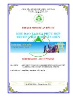 Thuyết minh dự án đào tạo và khu phức hợp trường đại học Văn Hiến 0903034381