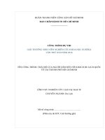 THÁI ĐỘ CỦA NGƯỜI DÂN ĐỐI VỚI KHÁCH DU LỊCH QUỐC TẾ TẠI THÀNH PHỐ HỒ CHÍ MINH