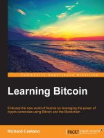 Learning Bitcoin - Embrace the new world of finance by leveragin the power of crypto-currencies using Bitcoin and the Blockchain
