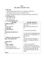 Giáo án Toán 4 chương 3 bài 1: Dấu hiệu chia hết cho 5