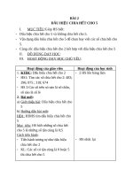 Giáo án Toán 4 chương 3 bài 1: Dấu hiệu chia hết cho 5