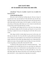 Đề tài nghiên cứu khoa học công tác cai nghiện và quản lý sau cai nghiện trên địa bàn hà nội