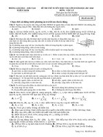 Đề thi thử tuyển sinh vào lớp 10 môn Vật Lý