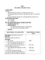 Giáo án Toán 4 chương 3 bài 1: Dấu hiệu chia hết cho 5